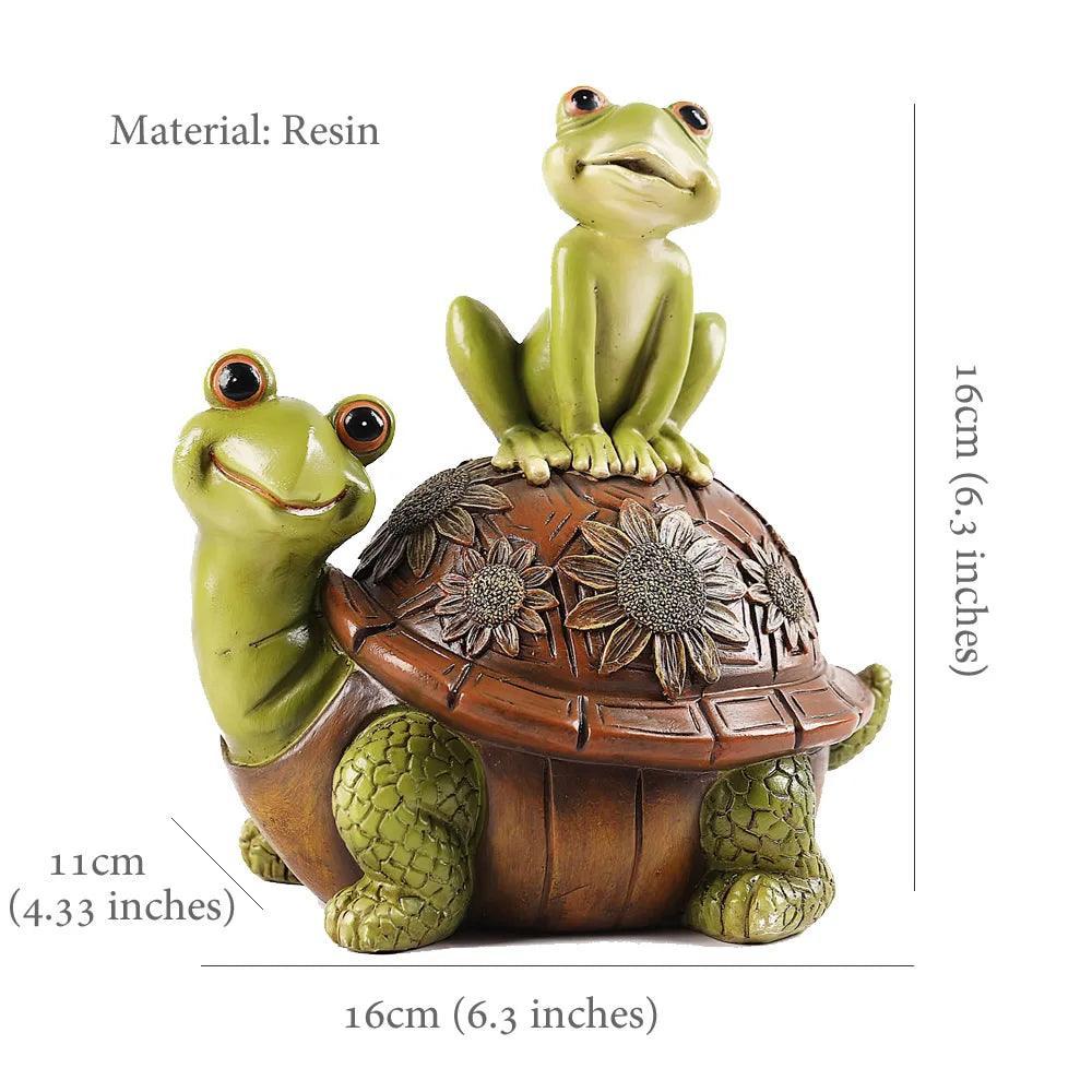 Turtle Frog Ornament Home Garden - The Renmy Store Homewares & Gifts