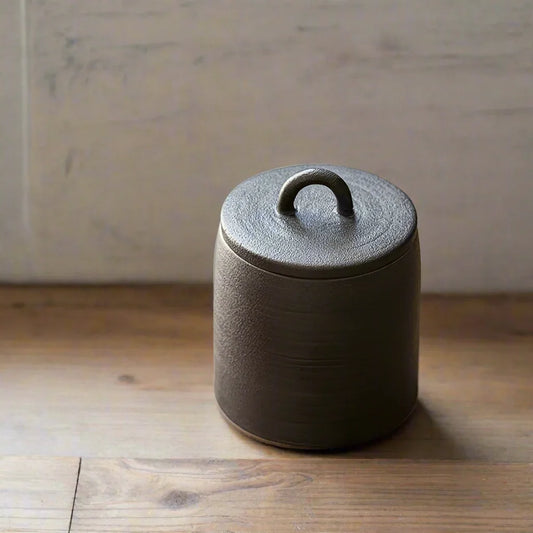 Jar Ceramic Stoneware Kitchen Natural - The Renmy Store Homewares & Gifts