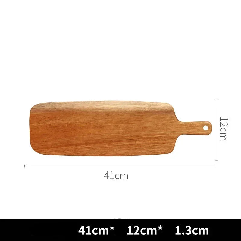 Wooden Chopping Cutting Serving Tray Board Pizza Bread Fruit Cheese