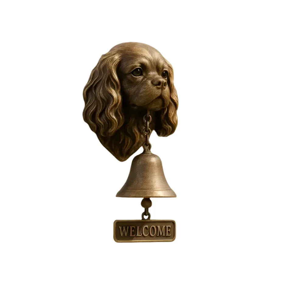 Cavalier King Charles Spaniel Doorbell Welcome Bell | Resin 20cm
