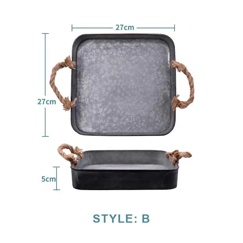 Storage Tray Vintage Wrought Iron - The Renmy Store Homewares & Gifts