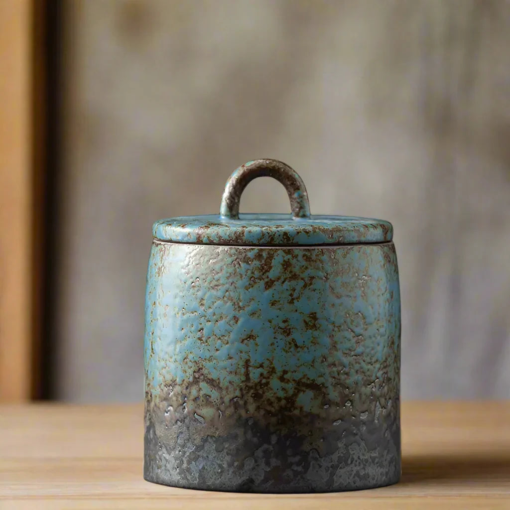 Jar Ceramic Stoneware Kitchen Natural - The Renmy Store Homewares & Gifts