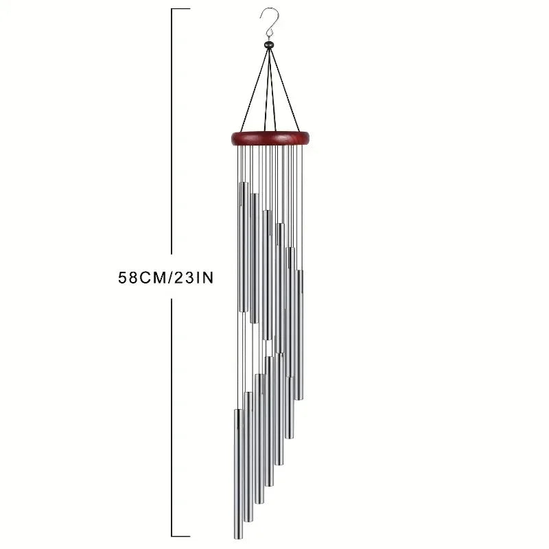 Wind Chime Wooden Spiral Hanging Garden 58cm