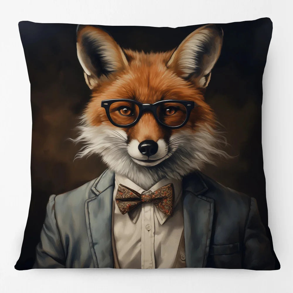 Cushion Cover Funky Farm Vintage Animals | Fox Highland Cow Sheep Alpaca Goat Donkey Horse