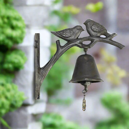 Doorbell Bell Bird Pair Cast Iron