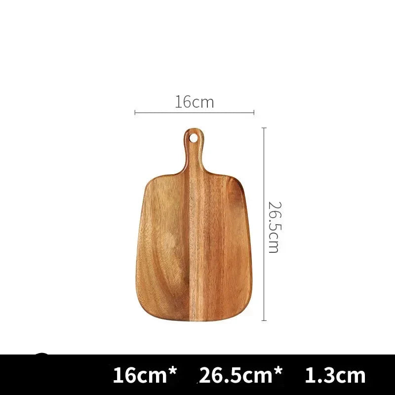Wooden Chopping Cutting Serving Tray Board Pizza Bread Fruit Cheese