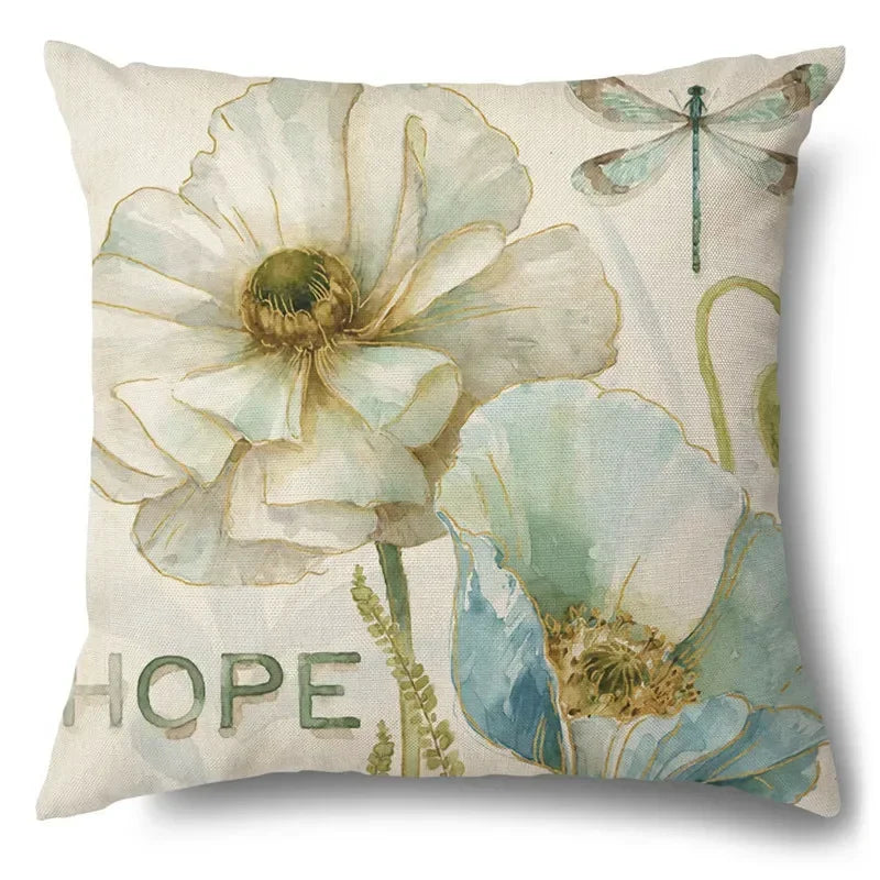 Cushion Cover Floral Rose Flower Butterfly Range