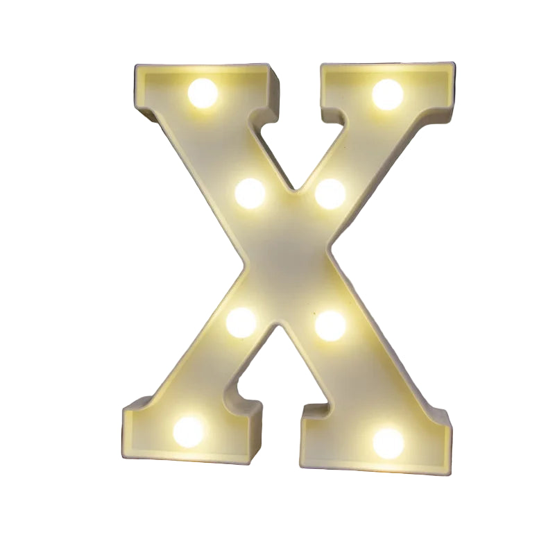 LED Alphabet Letter Number Light | Free Standing Illuminated Decor