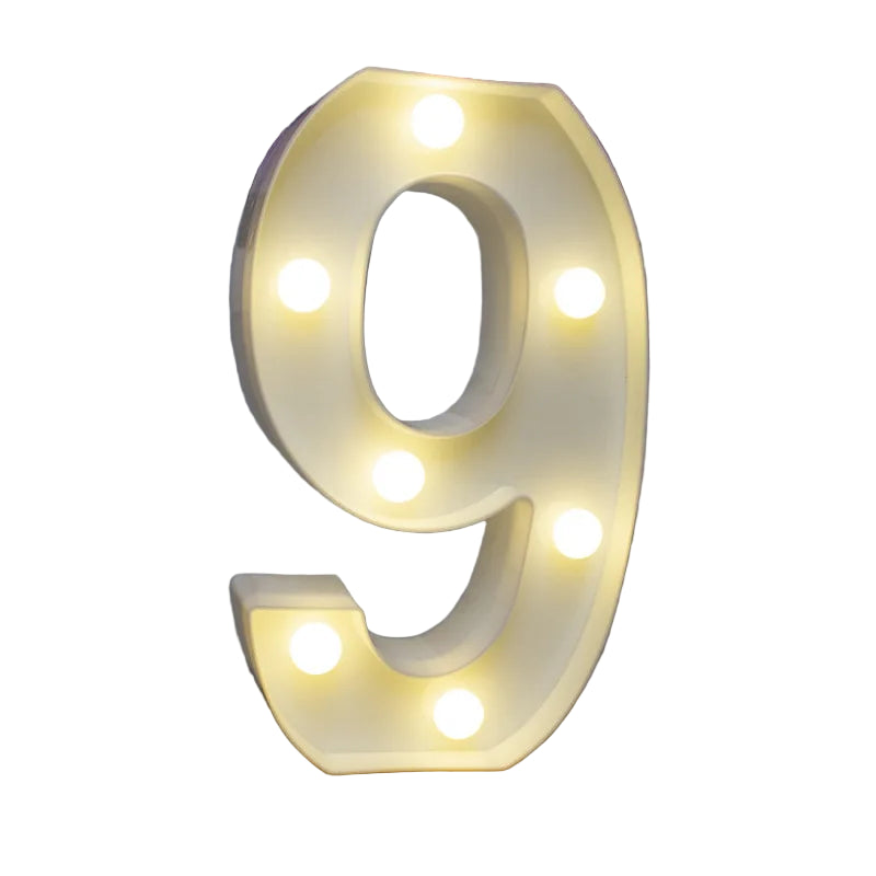 LED Alphabet Letter Number Light | Free Standing Illuminated Decor
