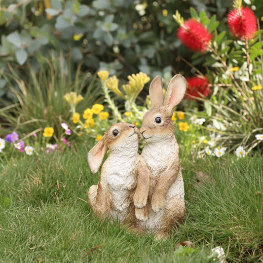 Rabbit Bunny Friends Ornament 28cm - Garden Home Decor