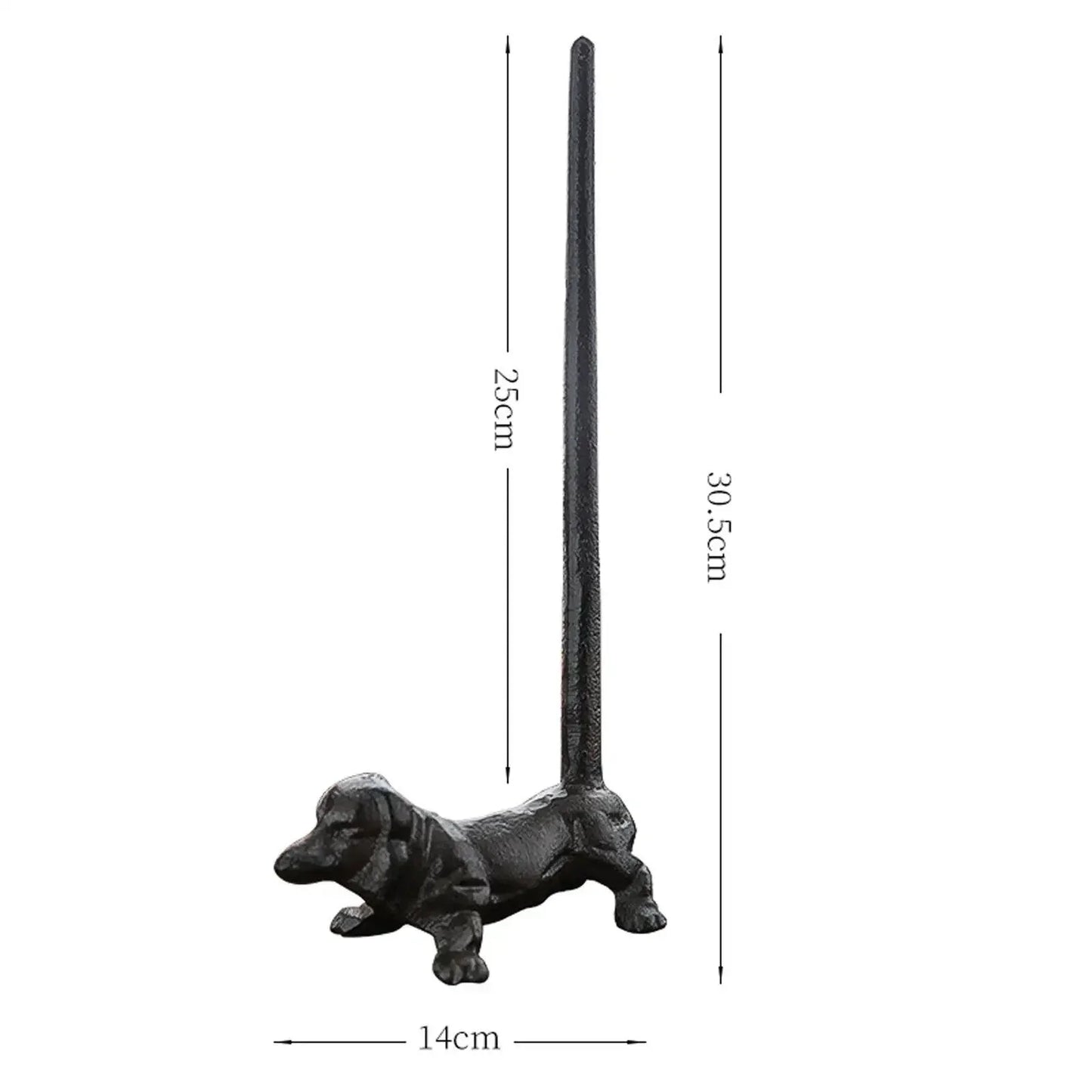 Paper Towel Holder Cast Iron Dog Dachshund - The Renmy Store Homewares & Gifts