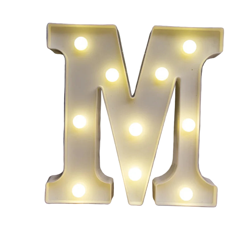 LED Alphabet Letter Number Light | Free Standing Illuminated Decor