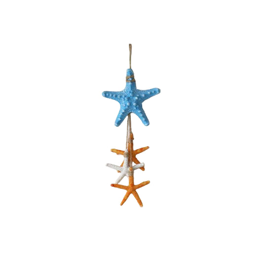 Hanging Wooden Starfish Coastal Beach House Decoration