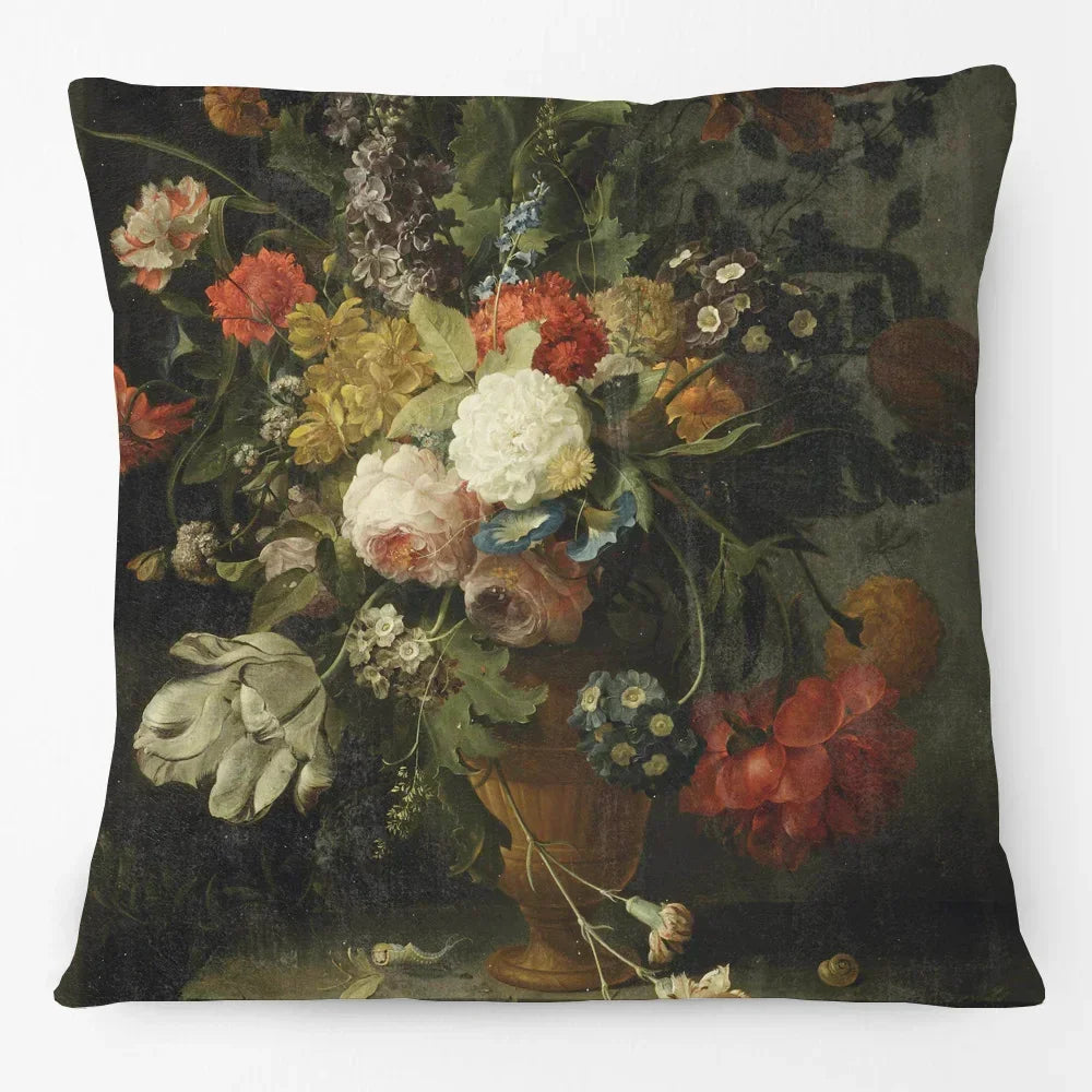 Cushion Cover Floral Flower Antique Classics