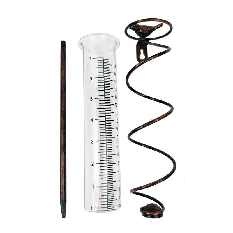 Rain Gauge Cast Iron Bird Garden Spike - The Renmy Store Homewares & Gifts