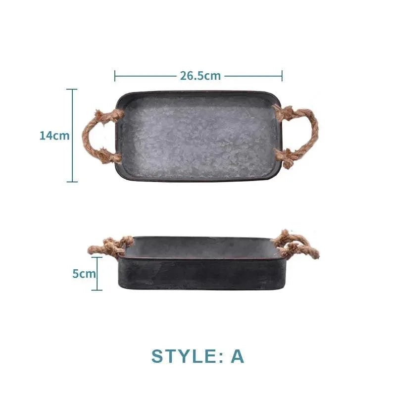 Storage Tray Vintage Wrought Iron - The Renmy Store Homewares & Gifts