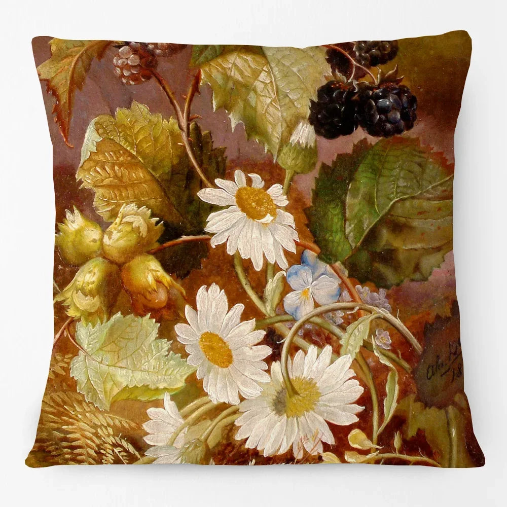 Cushion Cover Floral Flower Antique Classics