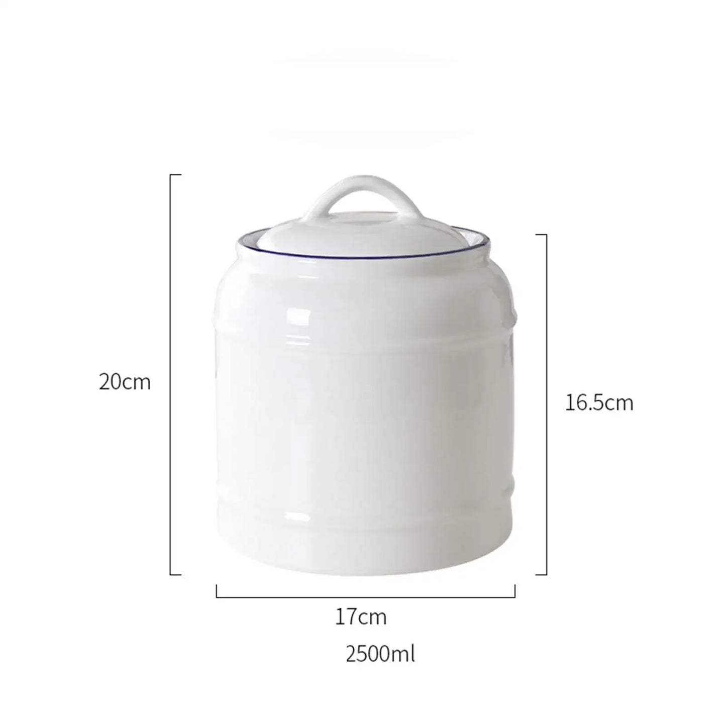 Jar Kitchen Canister Classic Ceramic - The Renmy Store Homewares & Gifts