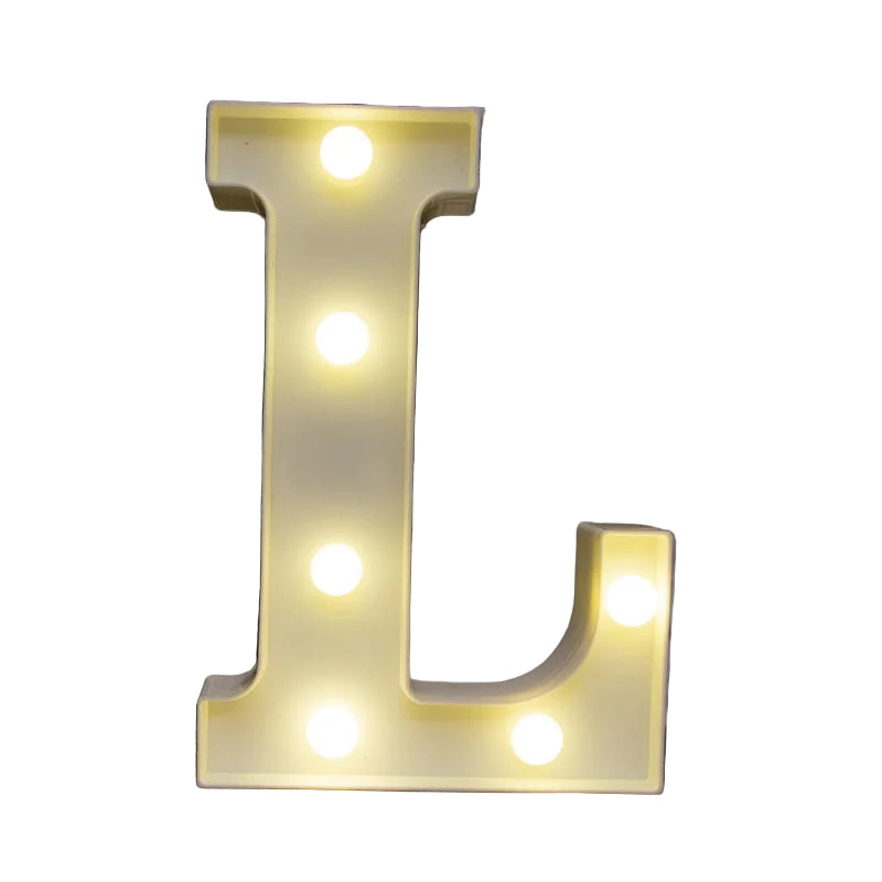 LED Alphabet Letter Number Light | Free Standing Illuminated Decor