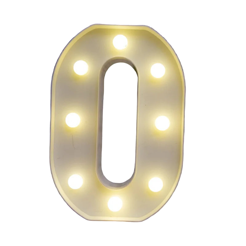 LED Alphabet Letter Number Light | Free Standing Illuminated Decor