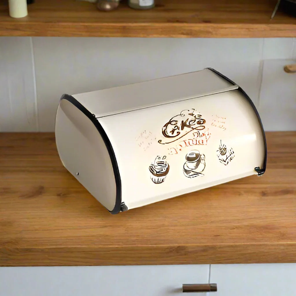 Bread Box Metal Kitchen Vintage Retro - The Renmy Store Homewares & Gifts