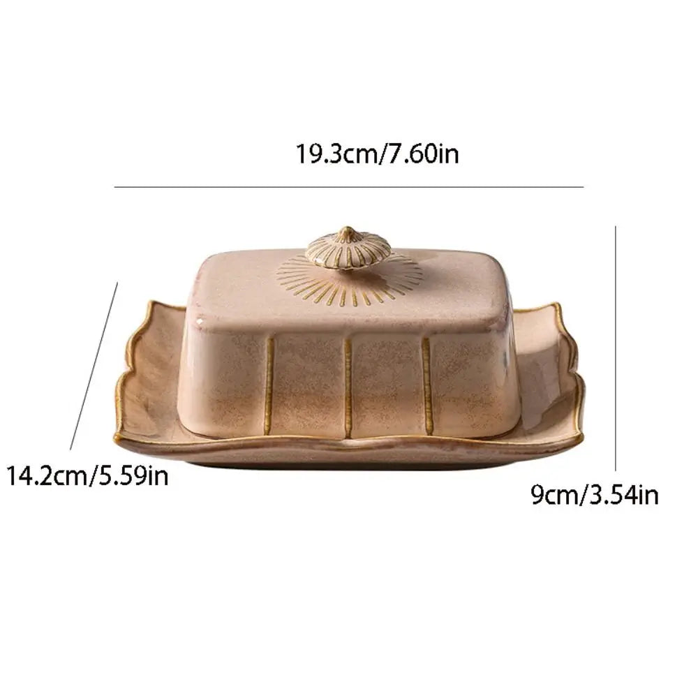 Butter Dish Antique Vintage Stylish Storage