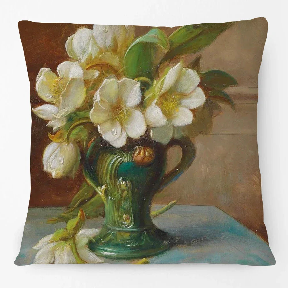 Cushion Cover Floral Flower Antique Classics