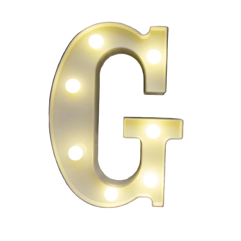 LED Alphabet Letter Number Light | Free Standing Illuminated Decor