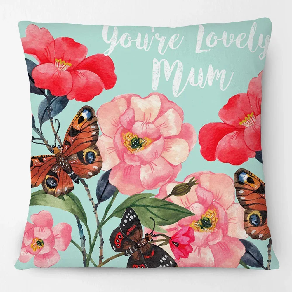 Cushion Cover Brights Bird Parrot Magpie Kookaburra Floral