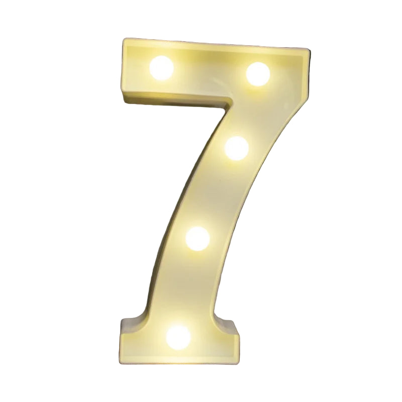 LED Alphabet Letter Number Light | Free Standing Illuminated Decor