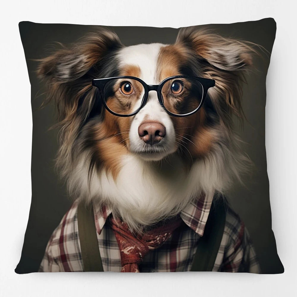 Cushion Cover Funky Farm Vintage Animals | Fox Highland Cow Sheep Alpaca Goat Donkey Horse