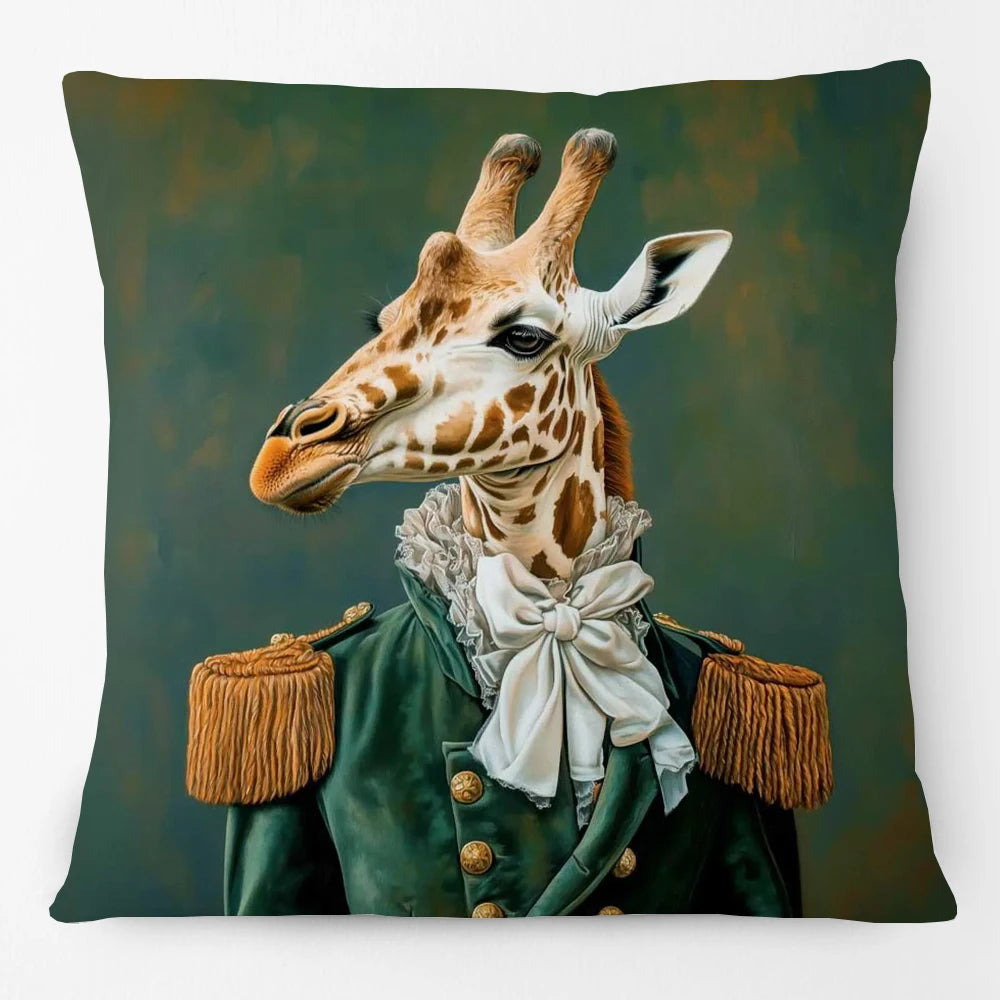 Animal Royalty Cushion Covers 45cm | Regal Animal Portraits & Vintage Style