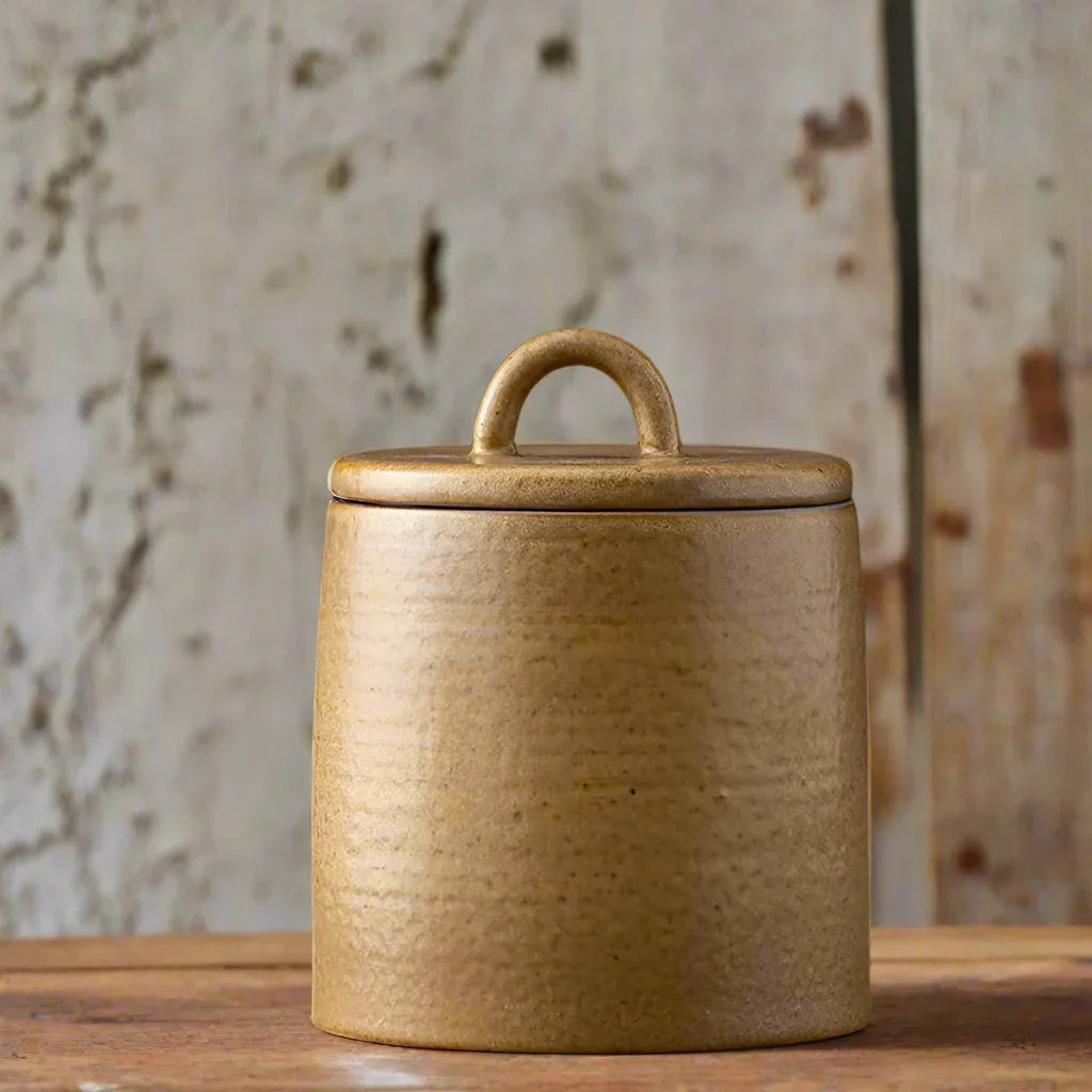 Jar Ceramic Stoneware Kitchen Natural - The Renmy Store Homewares & Gifts