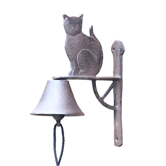 Door Bell Rustic Cat Cast Iron - The Renmy Store Homewares & Gifts