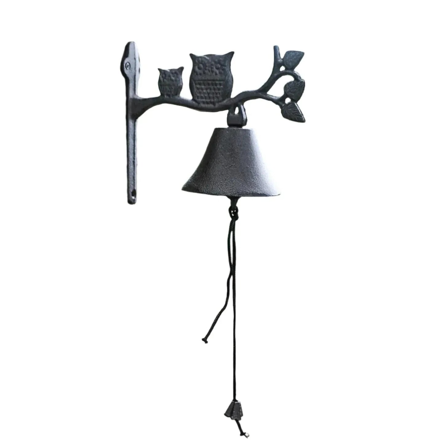 Door Bell Two Owl Leaf Cast Iron - The Renmy Store Homewares & Gifts