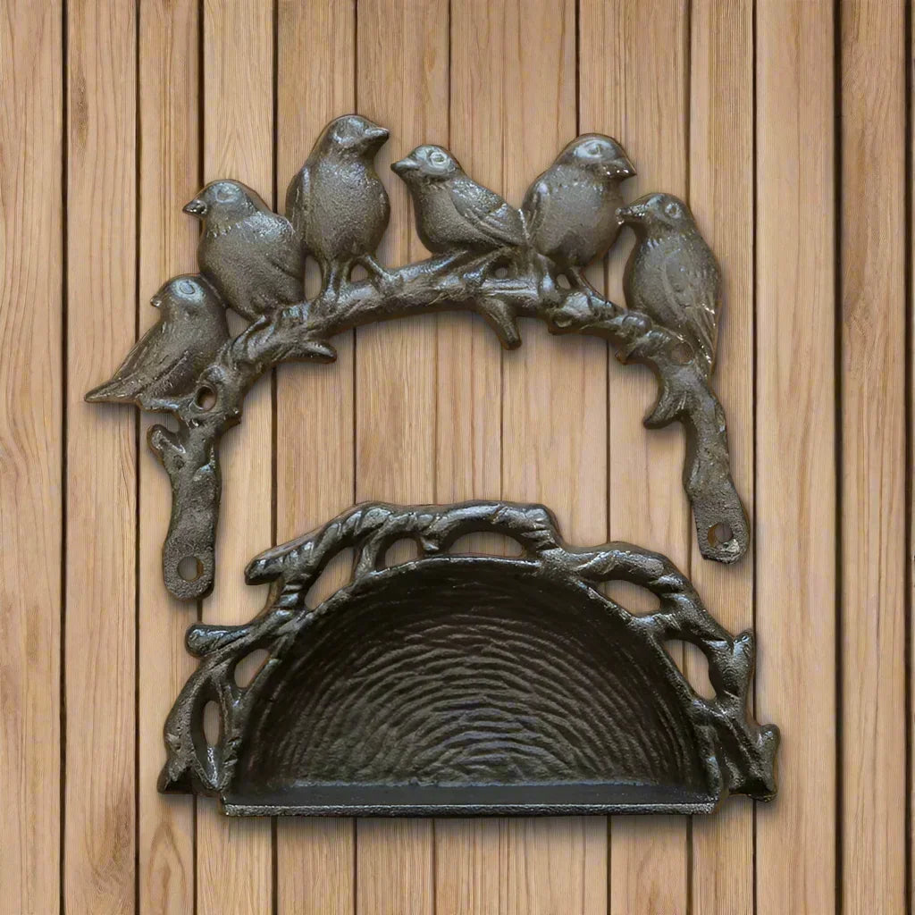 Bird Feeder Cast Iron Wall or Table - The Renmy Store Homewares & Gifts