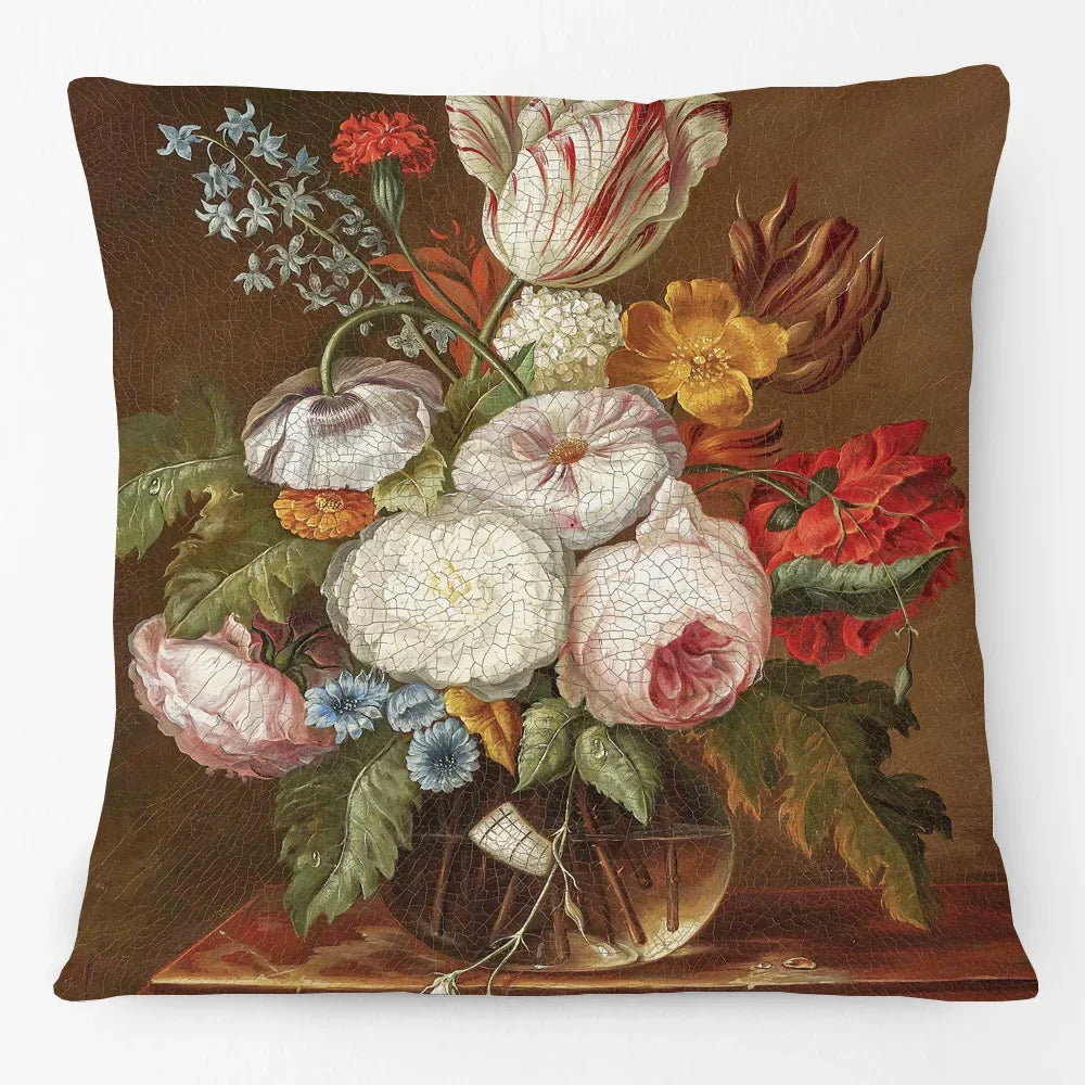 Cushion Cover Floral Flower Antique Classics