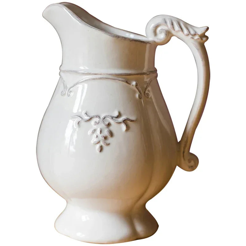 Jug Vase Vintage Ceramic Classic French