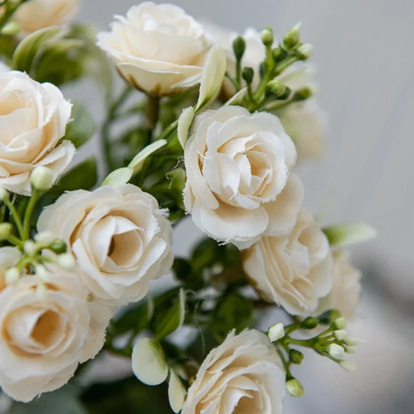 Rose 15 Bouquet Vase Decoration Artificial Flower