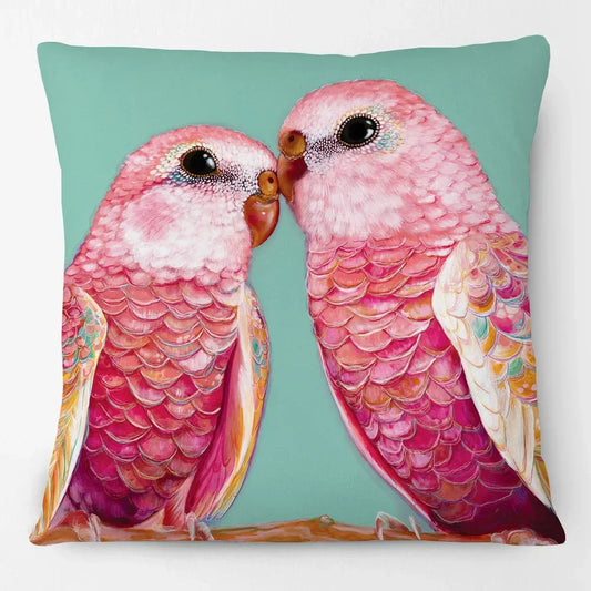 Cushion Cover Brights Bird Parrot Magpie Kookaburra Floral