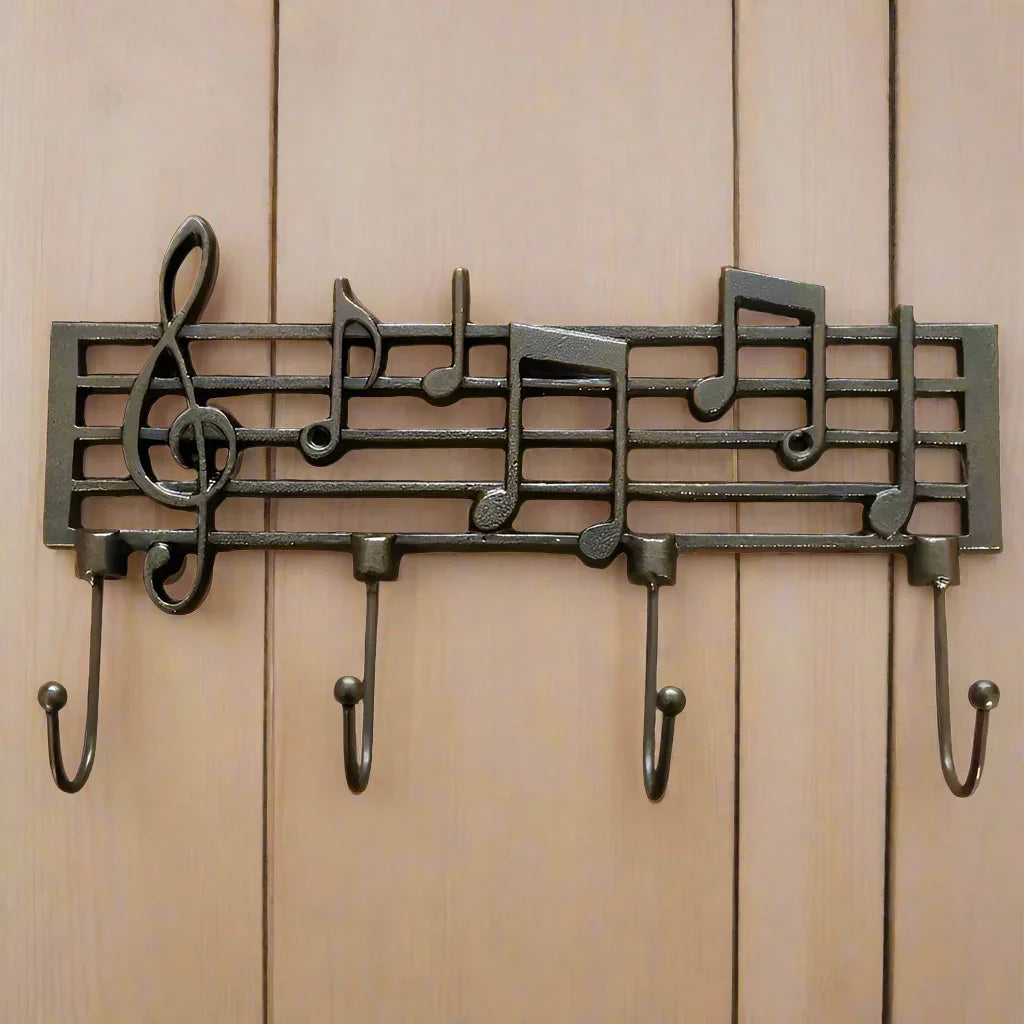 Hook Music Rustic Vintage Cast Iron - The Renmy Store Homewares & Gifts