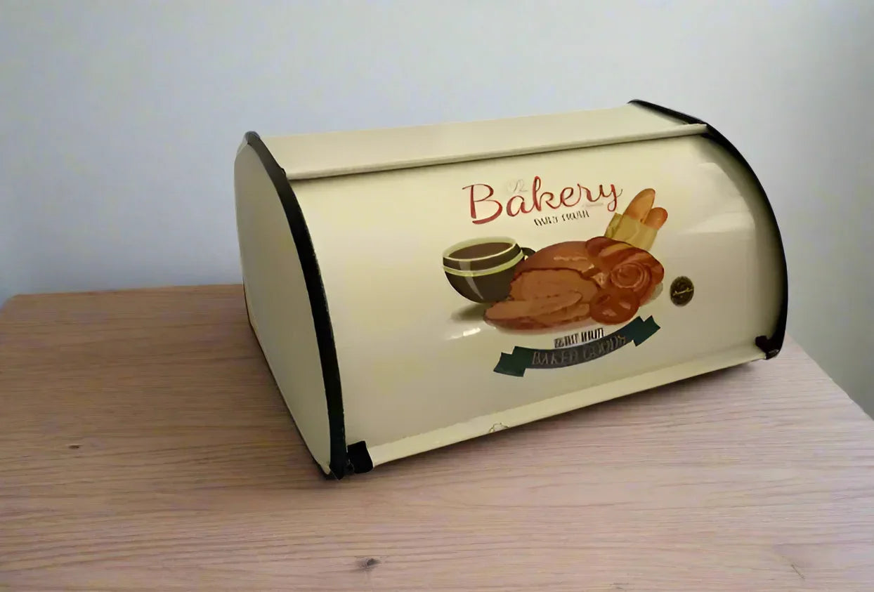 Bread Box Metal Bakery Kitchen Vintage Retro - The Renmy Store Homewares & Gifts