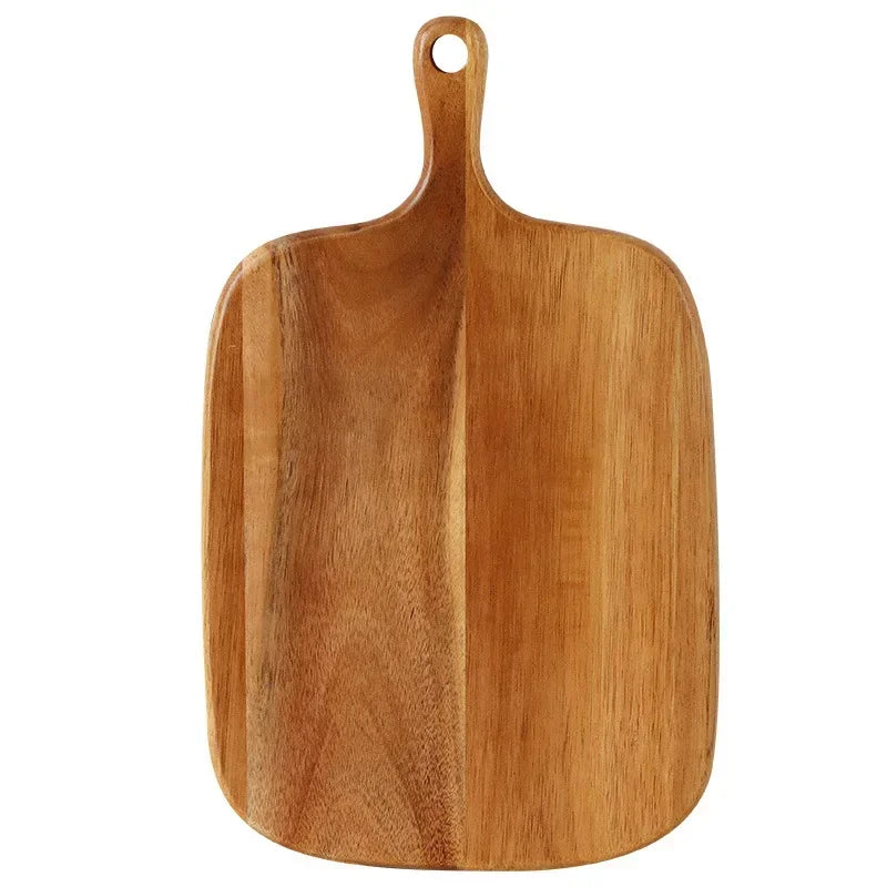 Wooden Chopping Cutting Serving Tray Board Pizza Bread Fruit Cheese