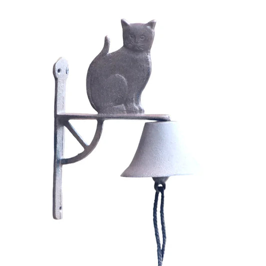 Door Bell Rustic Cat Cast Iron - The Renmy Store Homewares & Gifts