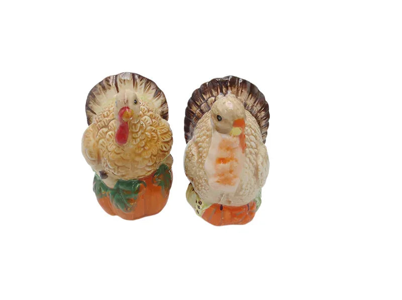 Salt Pepper Shaker Set Turkey Ceramic - The Renmy Store Homewares & Gifts