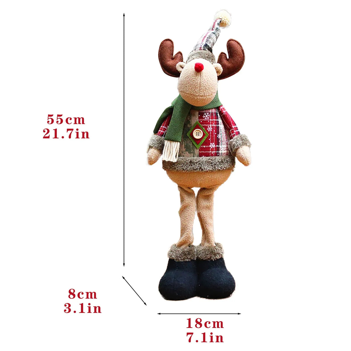 Large Christmas Ornament 55cm | Santa Snowman Reindeer Festive Decor