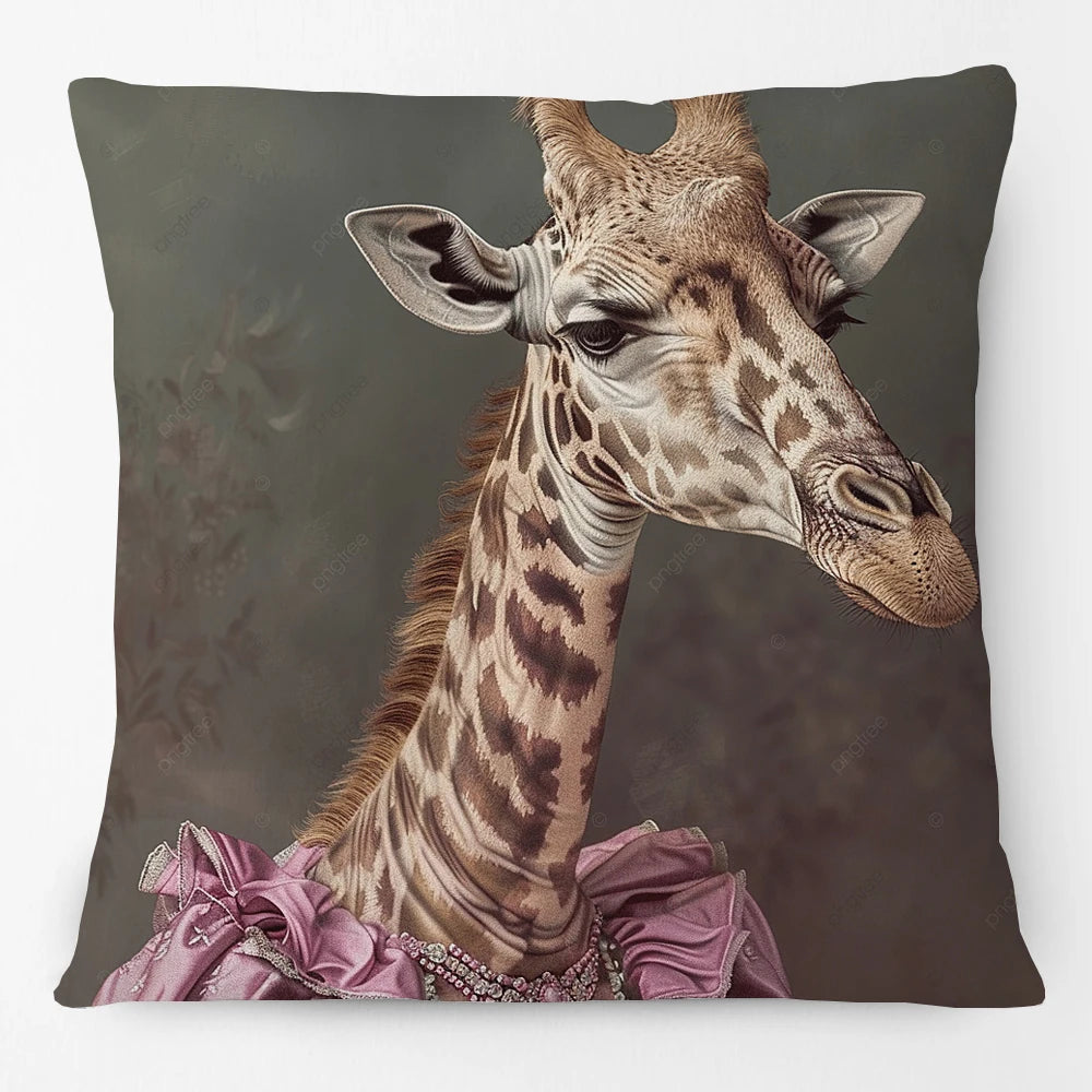 Animal Royalty Cushion Covers 45cm | Regal Animal Portraits & Vintage Style