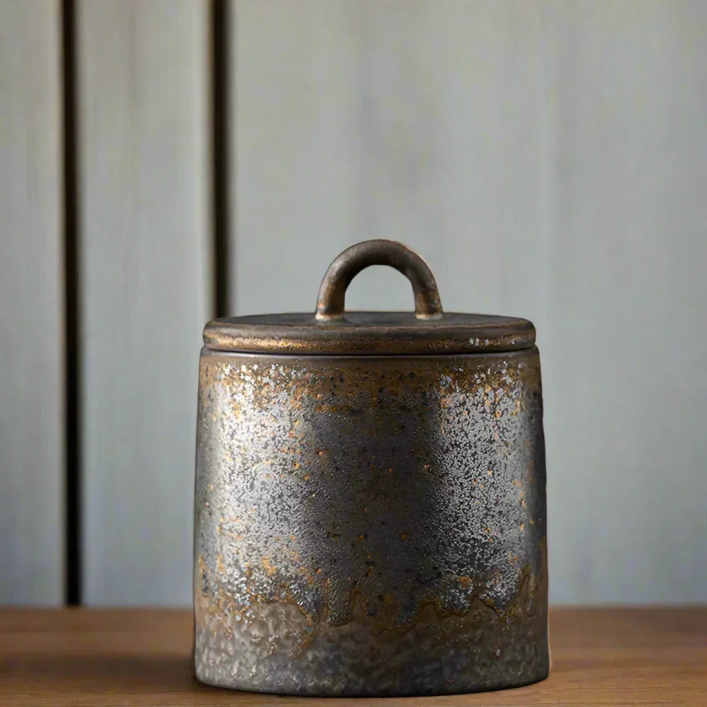 Jar Ceramic Stoneware Kitchen Natural - The Renmy Store Homewares & Gifts