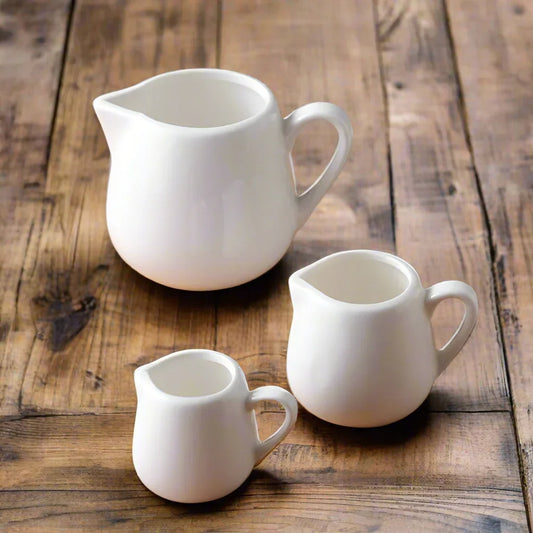 Jug Classic White Ceramic - The Renmy Store Homewares & Gifts