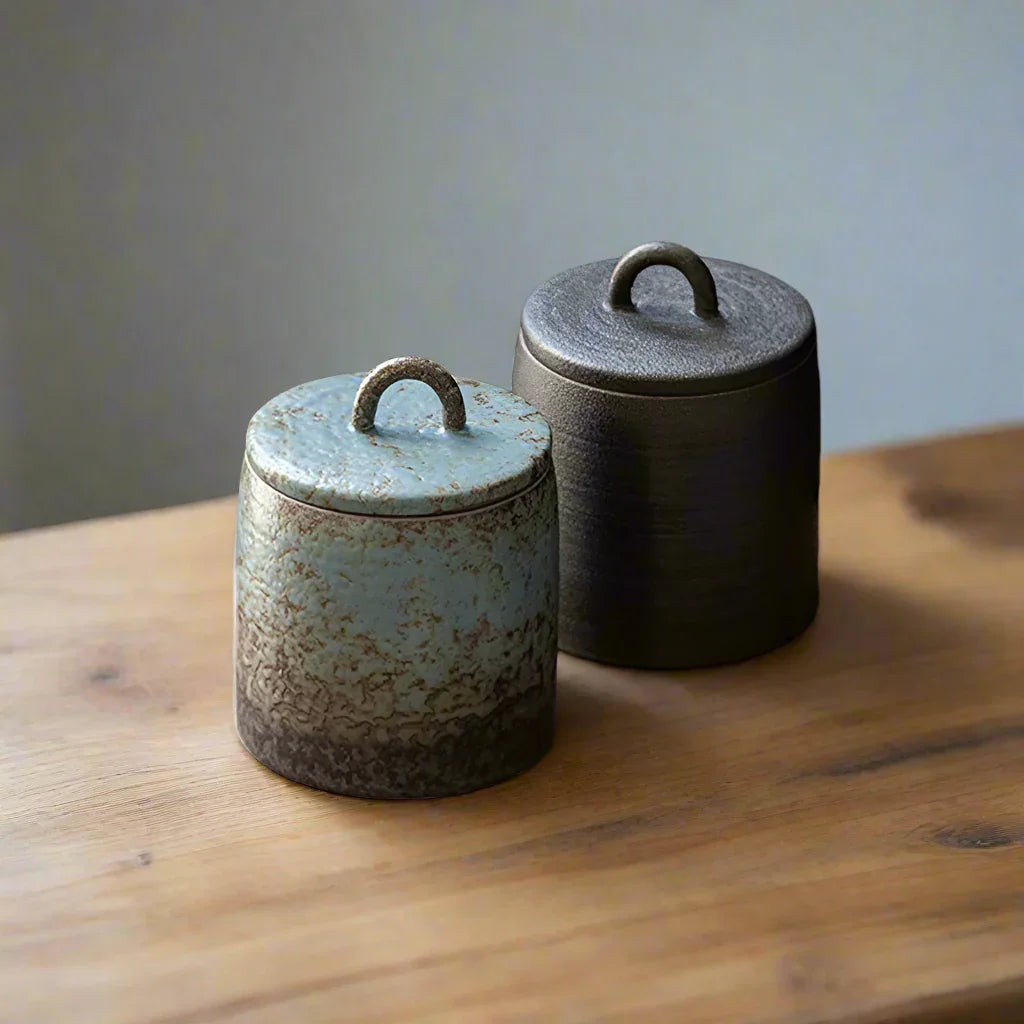 Jar Ceramic Stoneware Kitchen Natural - The Renmy Store Homewares & Gifts